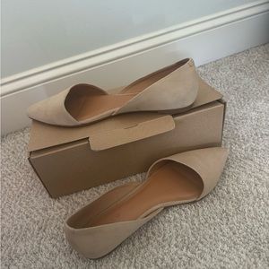 JCREW Dorsay flats - nude tan